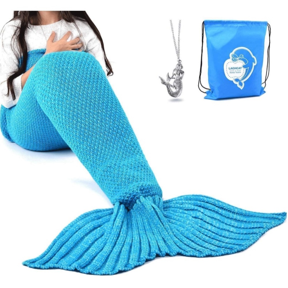Laghcat mermaid tail blanket (blue)